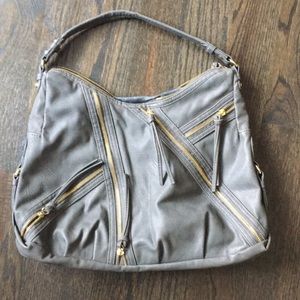 Olivia & Joy gray shoulder bag